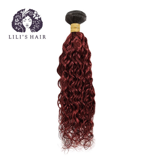 1B/99J Burgundy Ombre Kinky Curly, Double Drawn 12A-Grade, Brazilian Remy Hair Bundles