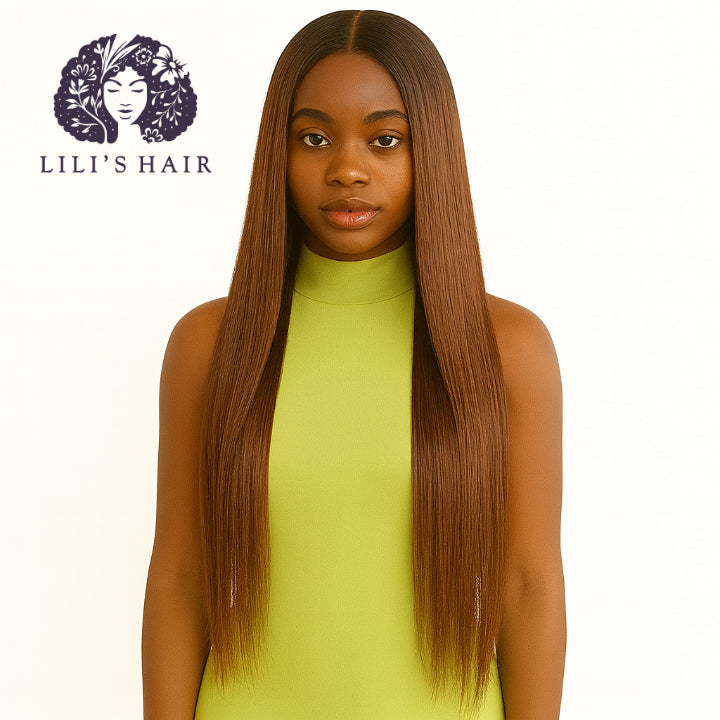 #4 Chocolate Brown Straight, Double Drawn 12A-Grade, Brazilian Remy Hair Bundles