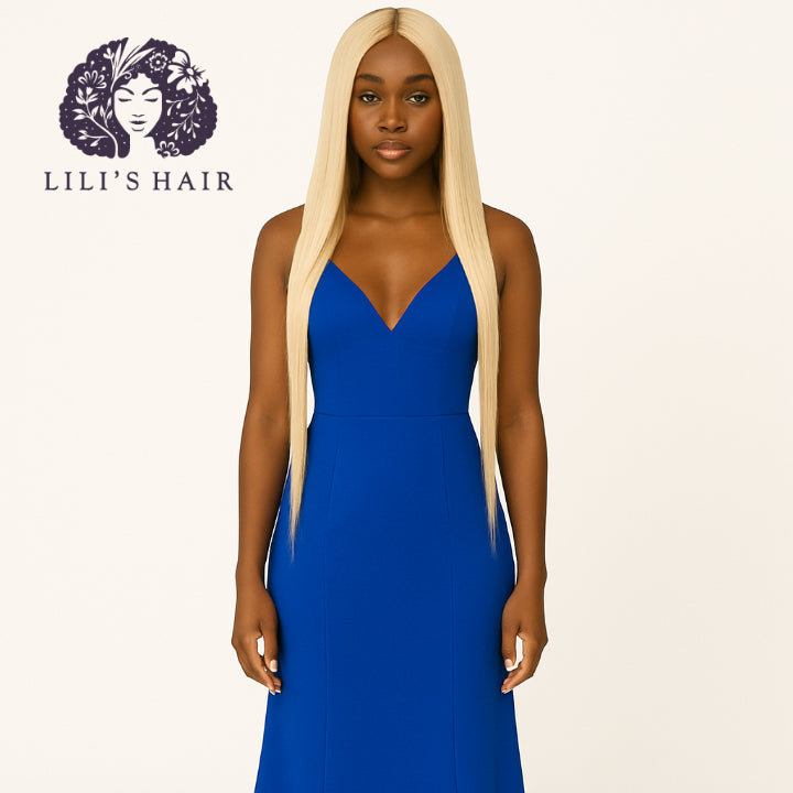 613 Blond Straight, Double Drawn 12A-Grade, Brazilian Remy Hair Bundles