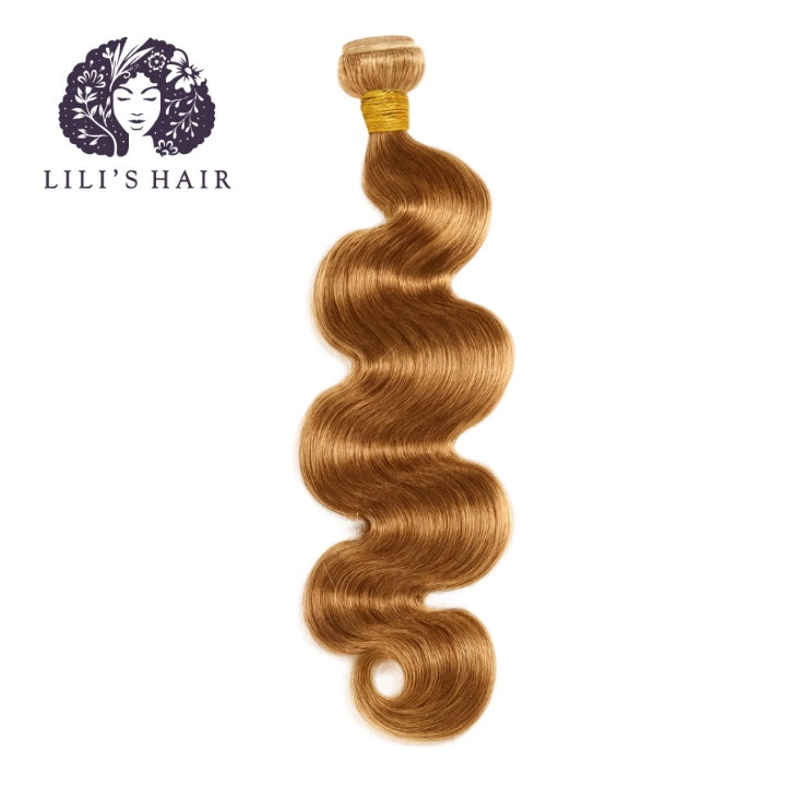 27 Honey Blond Body Wave, Double Drawn 12A-Grade, Brazilian Remy Hair Bundles