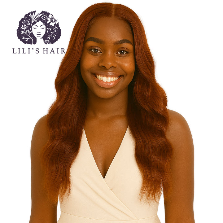 #33 Copper Red Body Wave, Single Drawn 10A-Grade, Brazilian Remy Hair Bundles