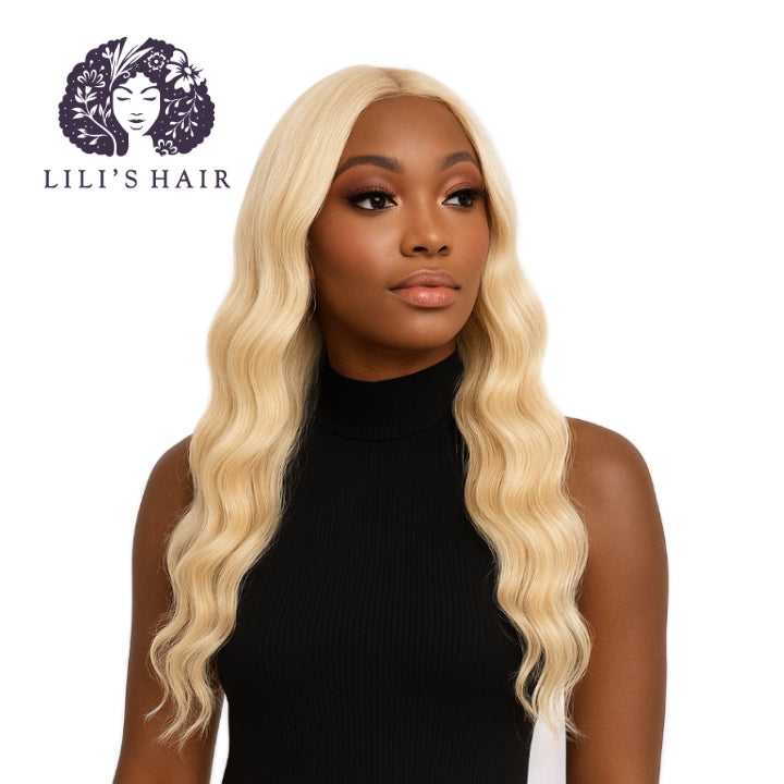613 Blond Body Wave, Double Drawn 12A-Grade, Brazilian Remy Hair Bundles