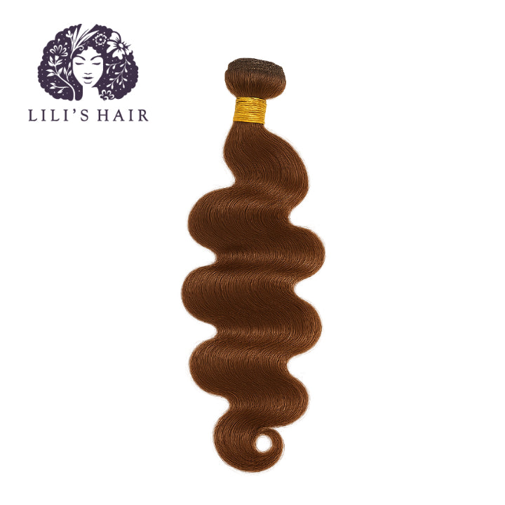 #4 Chocolate Brown Body Wave, Double Drawn 12A-Grade, Brazilian Remy Hair Bundles