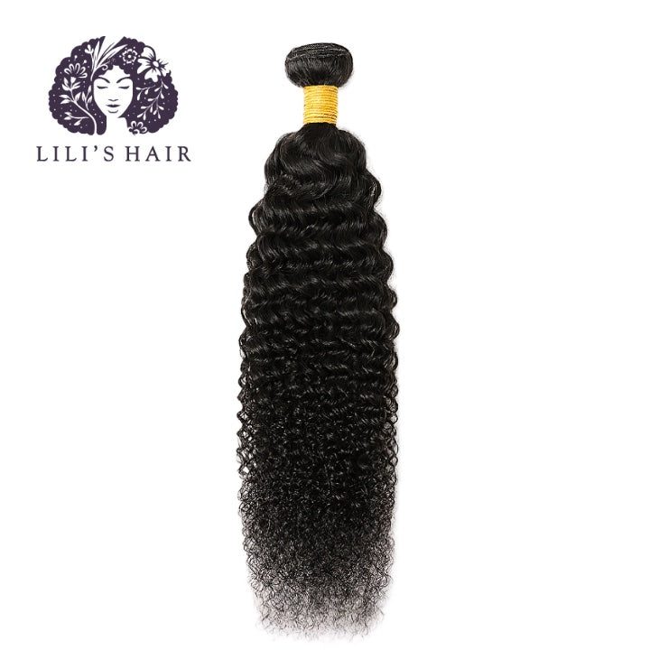 Black Kinky Curly, Single Drawn 10A-Grade, Brazilian Remy Hair Bundles