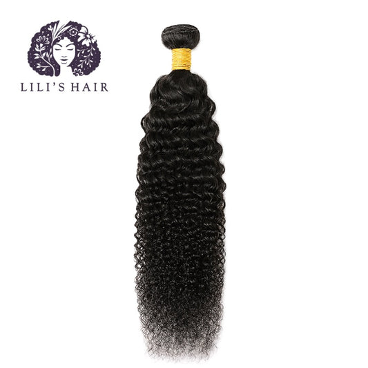 Black Kinky Curly, Double Drawn 12A-Grade, Brazilian Remy Hair Bundles