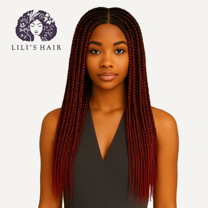 1B/99J Burgundy Ombre Straight, Single Drawn 10A-Grade, Brazilian Remy Hair Bundles