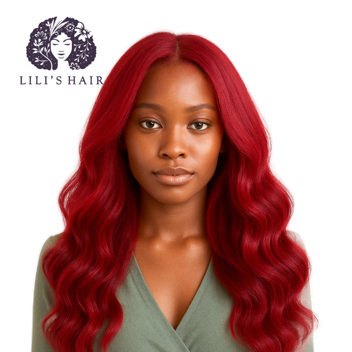 Burgundy Loose Wave, Double Drawn 12A-Grade, Brazilian Remy Hair Bundles