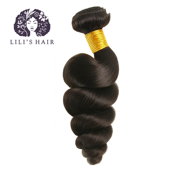Black Loose Wave, Single Drawn 10A-Grade, Brazilian Remy Hair Bundles