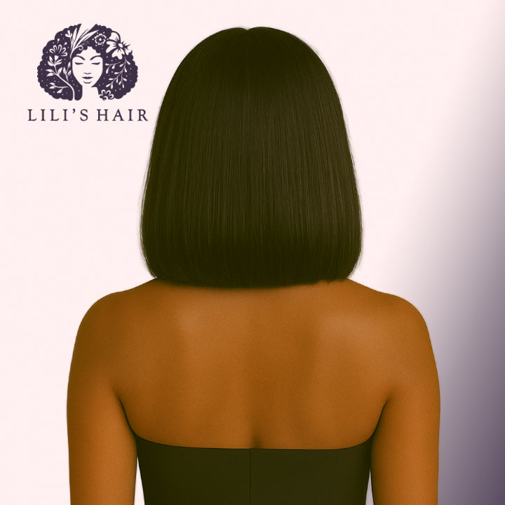 Bang Wig 10" Ultra Thin Transparent Lace, Brazilian Remy Hair