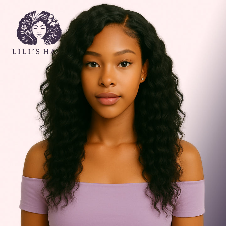 Deep Wave 18" 13x4 Ultra Thin Transparent Lace Front, Brazilian Remy Hair