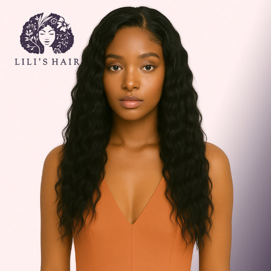 Deep Wave 22" 13x4 Ultra Thin Transparent Lace Front, Brazilian Remy Hair