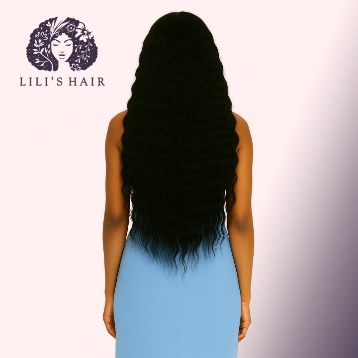 Deep Wave 28" 13x4 Ultra Thin Transparent Lace Front, Brazilian Remy Hair