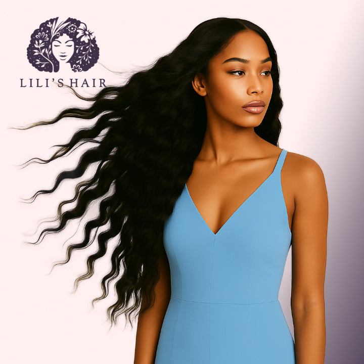 Deep Wave 28" 13x4 Ultra Thin Transparent Lace Front, Brazilian Remy Hair