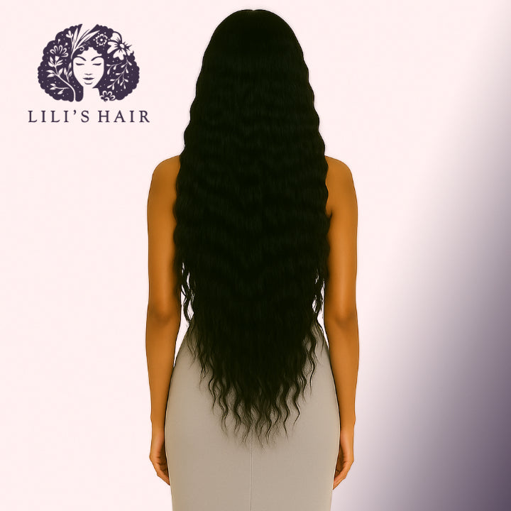 Deep Wave 30" 13x4 Ultra Thin Transparent Lace Front, Brazilian Remy Hair