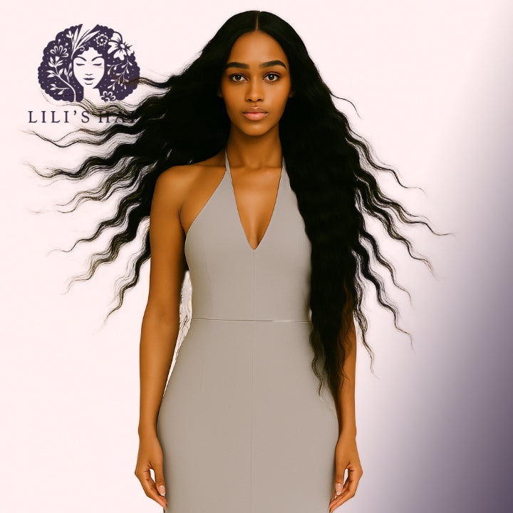 Deep Wave 30" 13x4 Ultra Thin Transparent Lace Front, Brazilian Remy Hair