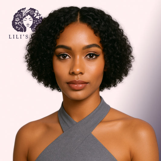 Kinky Curly 08" 13x4 Ultra Thin Transparent Lace Front, Brazilian Remy Hair