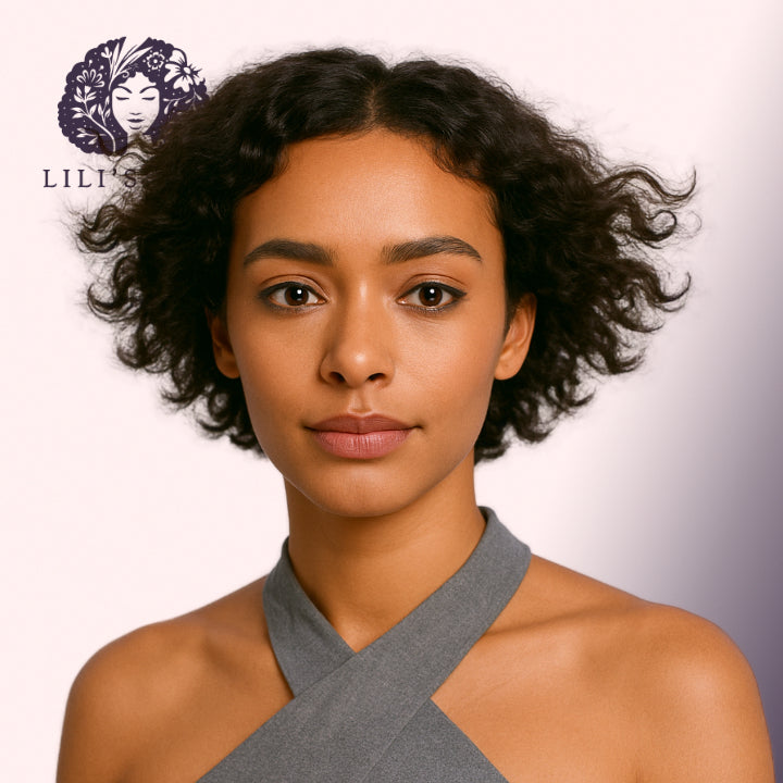 Kinky Curly 08" 13x4 Ultra Thin Transparent Lace Front, Brazilian Remy Hair