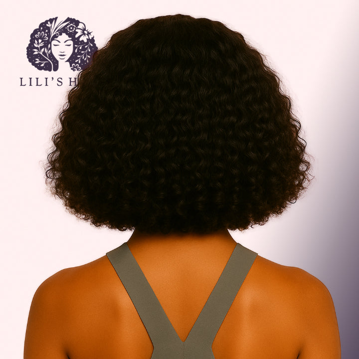 Kinky Curly 12" 13x4 Ultra Thin Transparent Lace Front, Brazilian Remy Hair