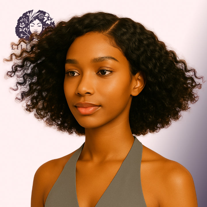 Kinky Curly 12" 13x4 Ultra Thin Transparent Lace Front, Brazilian Remy Hair