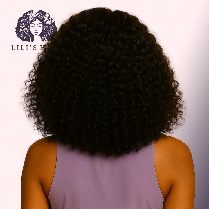 Kinky Curly 16" 13x4 Ultra Thin Transparent Lace Front, Brazilian Remy Hair