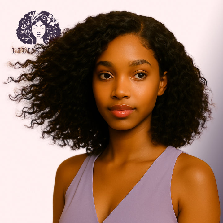 Kinky Curly 16" 13x4 Ultra Thin Transparent Lace Front, Brazilian Remy Hair