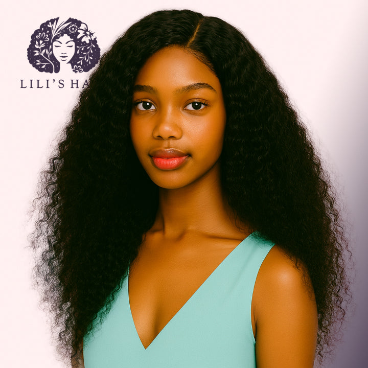 Kinky Curly 22" 13x4 Ultra Thin Transparent Lace Front, Brazilian Remy Hair