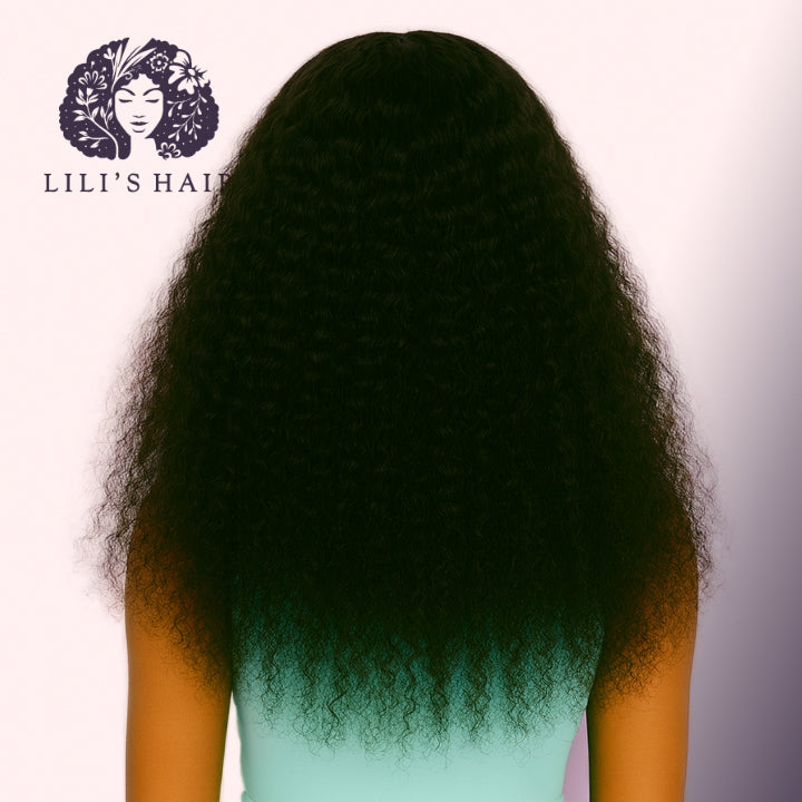 Kinky Curly 22" 13x4 Ultra Thin Transparent Lace Front, Brazilian Remy Hair