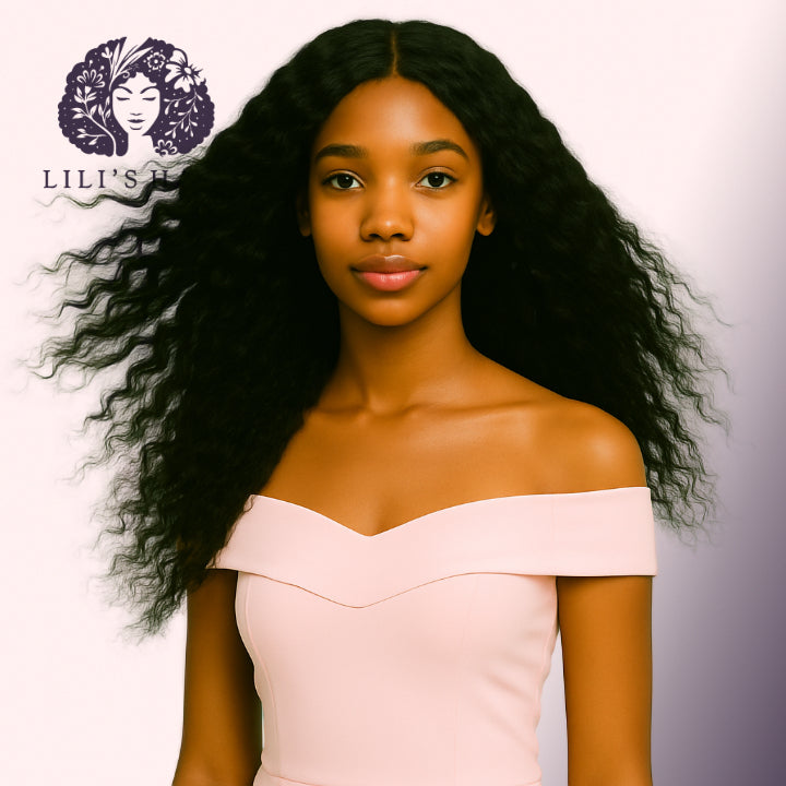 Kinky Curly 24" 13x4 Ultra Thin Transparent Lace Front, Brazilian Remy Hair