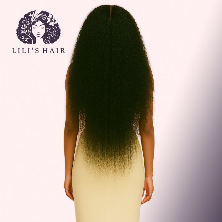 Kinky Curly 32" 13x4 Ultra Thin Transparent Lace Front, Brazilian Remy Hair