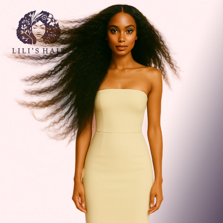 Kinky Curly 32" 13x4 Ultra Thin Transparent Lace Front, Brazilian Remy Hair